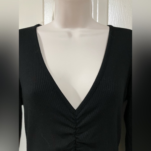 Bozzolo size medium long sleeve sexy style black dress - Picture 3 of 11